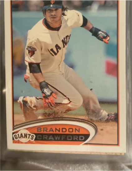 2012 Topps #649 Brandon Crawford — front