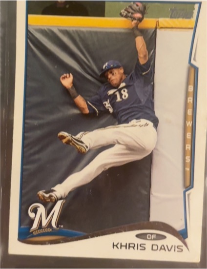 2014 Topps #326 Khris Davis — front