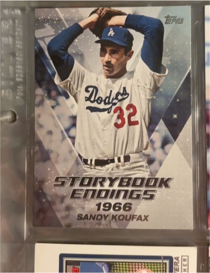 2018 Topps Update #SE-3 Sandy Koufax Storybook Endings — front