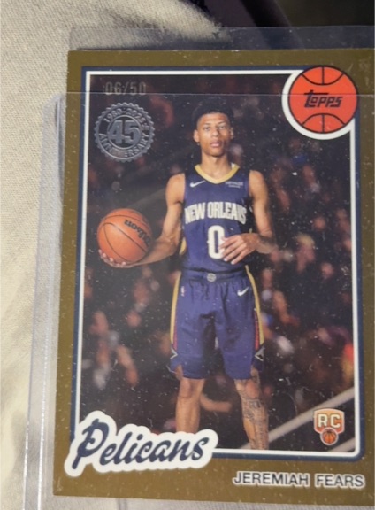 2025 Topps 45th Anniversary #80BK-98 Jeremiah Fears — front