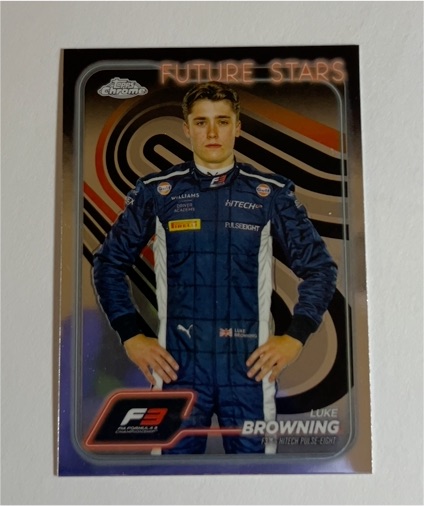2024 Topps Chrome Formula 1 Future Stars #55 Luke Browning — front