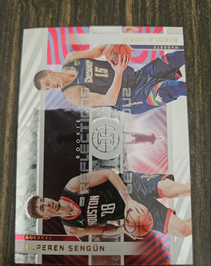 2021-22 Panini Illusions Rookie Reflections #13 Alperen Sengun / Nikola Jokic — front