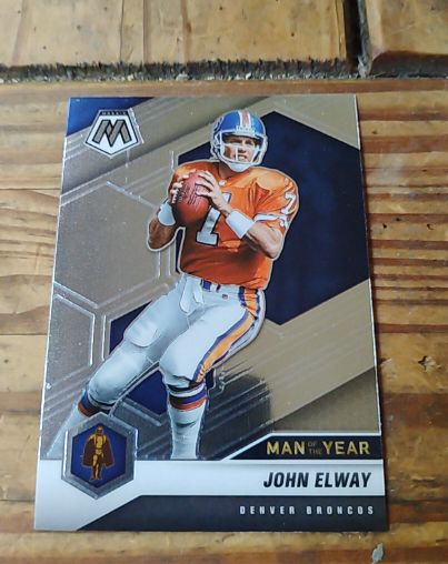 2021 Panini Mosaic #279 John Elway Man of the Year Denver Broncos — front
