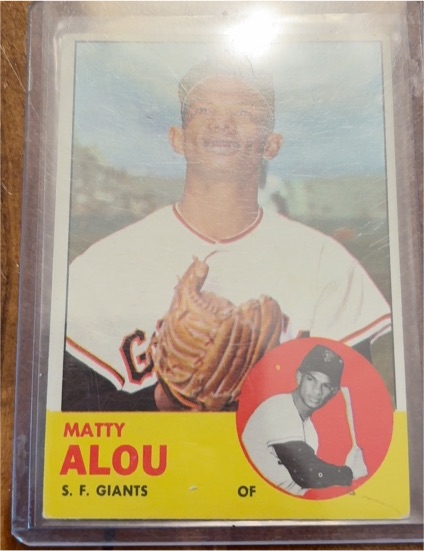 1963 Topps #128 Matty Alou — front