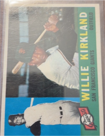 1960 Topps #172 Willie Kirkland — front