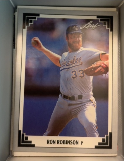 1991 Leaf #14 Ron Robinson — front