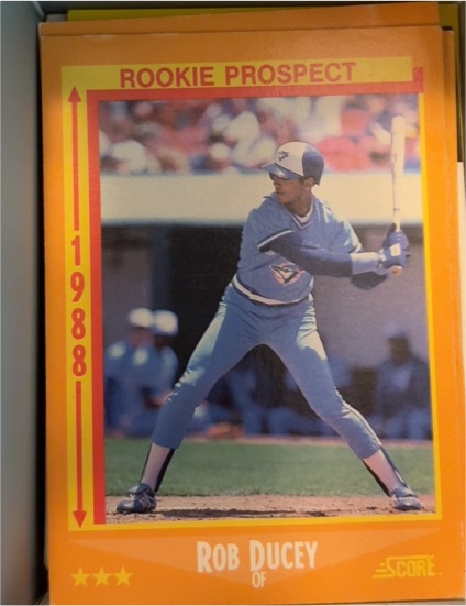 1988 Score #629 Rob Ducey Rookie Prospect — front