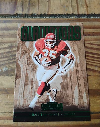 2022 Panini Contenders #GLD-CHO Christian Okoye Gladiators Emerald — front