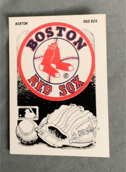 1987 Fleer #NNO Boston Red Sox Sticker — front