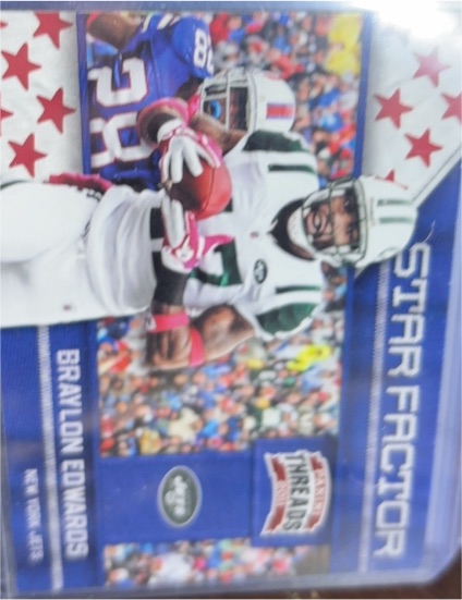 2011 Panini Threads #2 Braylon Edwards Star Factor — front