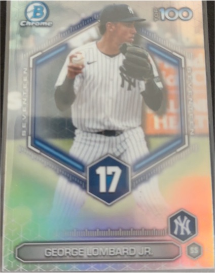 2026 Bowman Chrome Top 100 #BTP-17 George Lombard Jr. — front