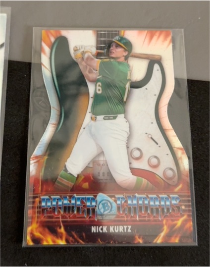 2026 Bowman Chrome #PC-6 Nick Kurtz Power Chords Die Cut — front