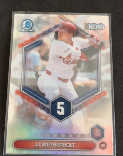 2026 Bowman Chrome #BTP-5 JJ Wetherholt — front