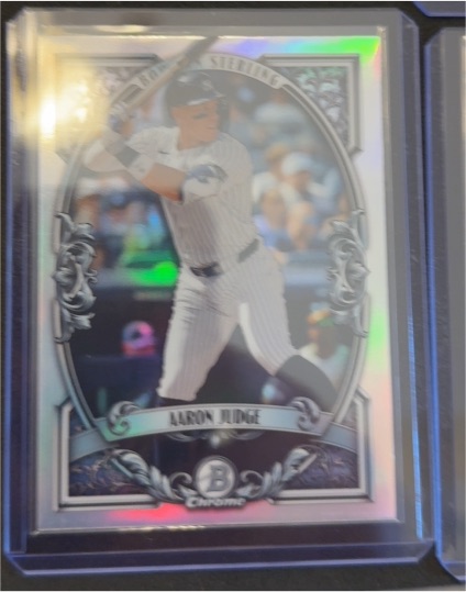2026 Bowman Chrome #BST-4 Aaron Judge Sterling Refractor — front