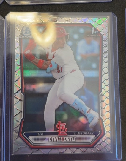 2026 Bowman Chrome #BCP-22 Deniel Ortiz — front