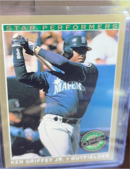 1993 O-Pee-Chee Premier #9 Ken Griffey Jr. Star Performers — front