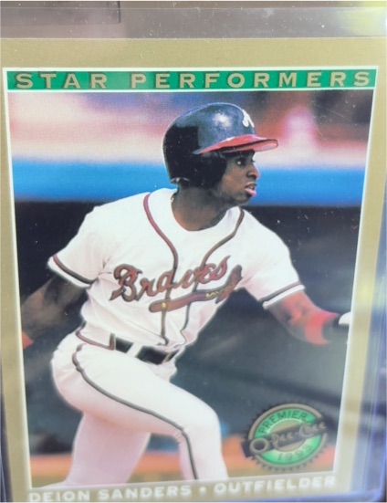 1993 O-Pee-Chee Premier #10 Deion Sanders Star Performers — front