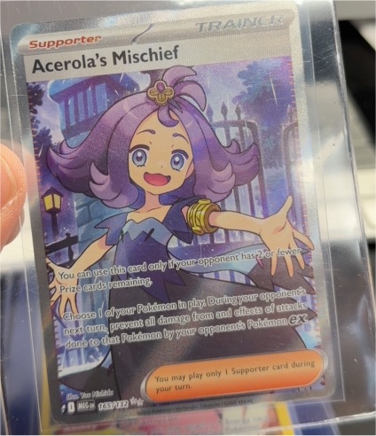 2017 Pokémon Sun & Moon Burning Shadows #165 Acerola's Mischief — front