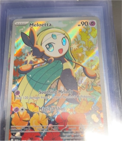 2025 Pokémon Meloetta #026 Illustration Rare Full Art Holo — front