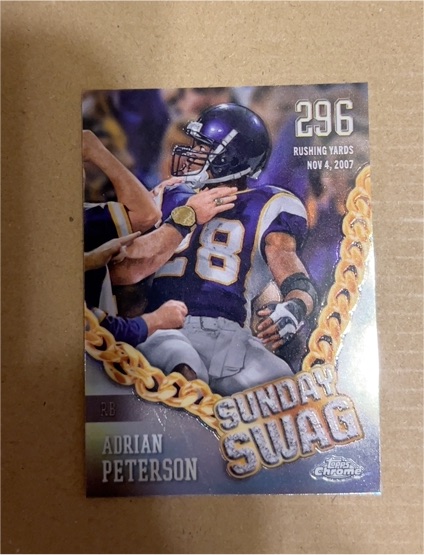 2024 Topps Chrome #SS-2 Adrian Peterson Sunday Swag — front