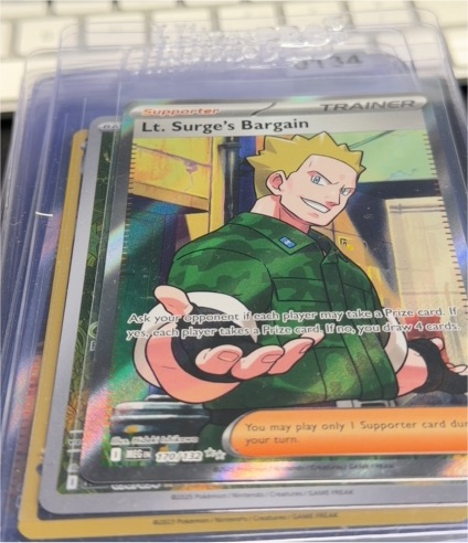 2023 Pokémon ME01 Lt. Surge's Bargain — front