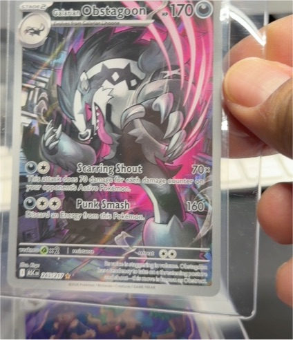 2022 Pokémon TCG Ascended Heroes #245 Galarian Obstagoon — front