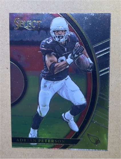 2017 Panini Select #95 Adrian Peterson Arizona Cardinals — front