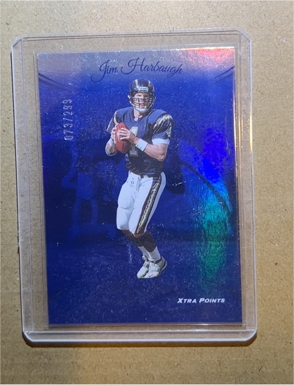 2024 Panini Prestige #172 Jim Harbaugh Xtra Points Blue — front