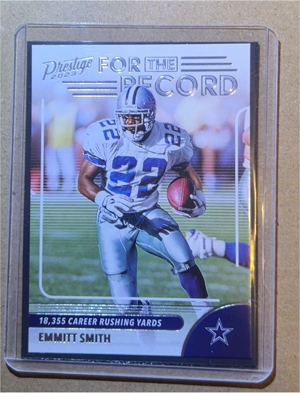 2023 Panini Prestige For the Record #19 Emmitt Smith — front