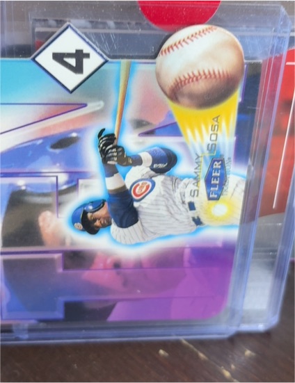 2000 Fleer Tradition Ten-4 Die-Cut #1TF Sammy Sosa — front