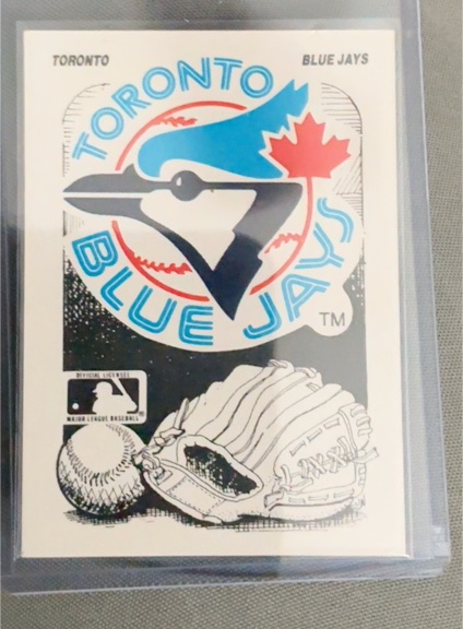 1987 Fleer Toronto Blue Jays Logo Sticker — front