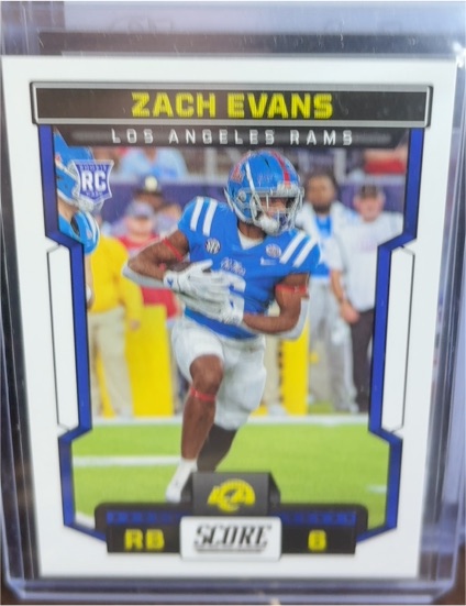 2023 Panini Score #319 Zach Evans Rookie — front