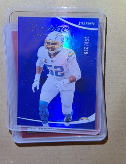 2023 Panini Prestige #165 Khalil Mack Xtra Points Blue — front