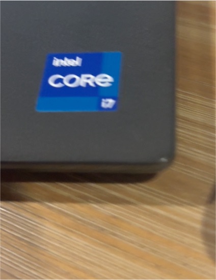 Intel Core i7 Sticker — front