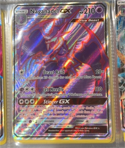 2017 Pokémon Forbidden Light #56/131 Naganadel GX — front