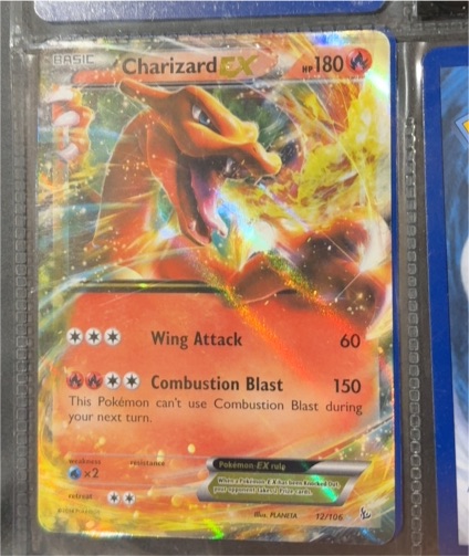 2016 Pokémon XY Flashfire #12 Charizard EX — front