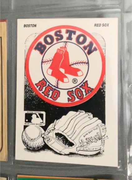 1983 Fleer Boston Red Sox Sticker — front