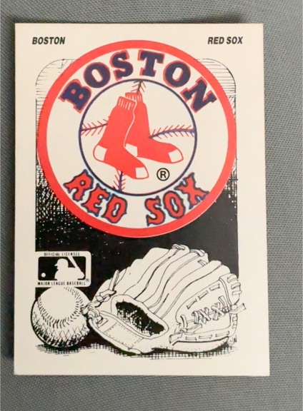 1987 Fleer Boston Red Sox Team Logo Sticker — front