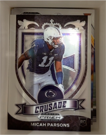 2021 Panini Prizm Draft Picks #175 Micah Parsons Crusade Rookie — front