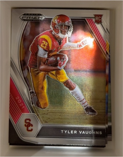 2021 Panini Prizm Draft Picks #160 Tyler Vaughns — front