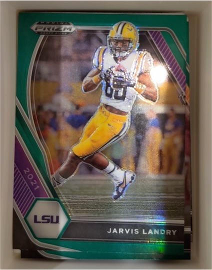 2021 Panini Prizm Draft Picks #62 Jarvis Landry Green Prizm — front