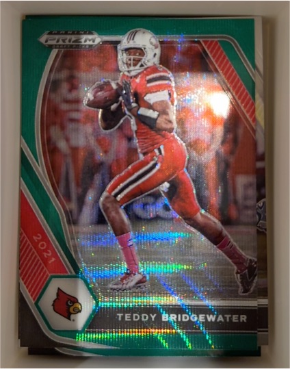 2021 Panini Prizm Draft Picks #5 Teddy Bridgewater Green Wave Louisville — front