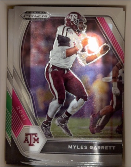 2021 Panini Prizm Draft Picks Collegiate #100 Myles Garrett — front