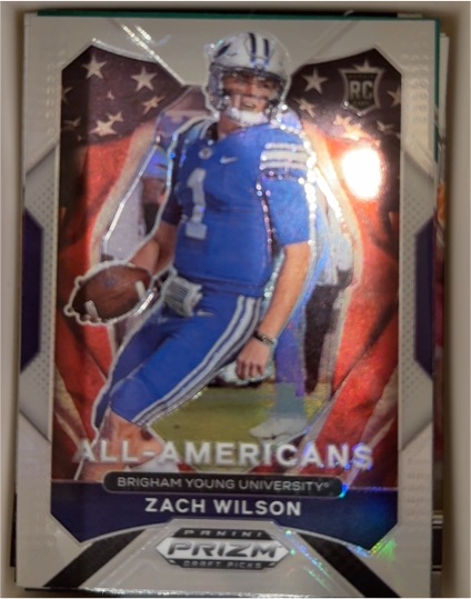 2021 Panini Prizm Draft Picks #182 Zach Wilson — front