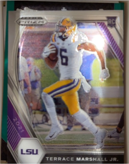 2021 Panini Prizm Draft Picks #157 Terrace Marshall Jr. RC LSU Tigers — front