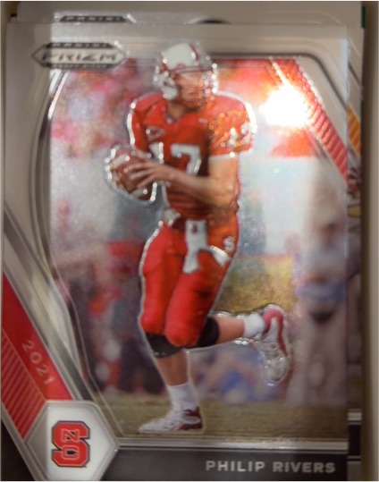 2021 Panini Prizm Draft Picks #17 Philip Rivers NC State Wolfpack — front