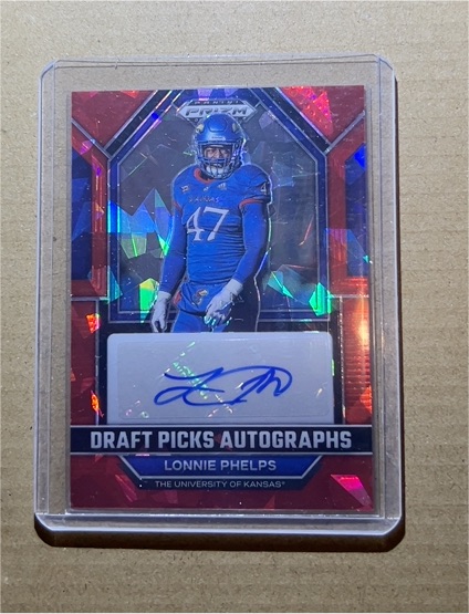 2023 Panini Prizm Draft Picks Autographs #DPA-LOP Lonnie Phelps — front