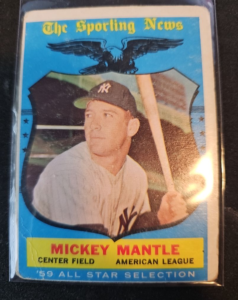1959 Topps #564 Mickey Mantle The Sporting News All Star — front