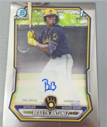 2026 Bowman Chrome #BCP-41 Brailyn Antunez — front