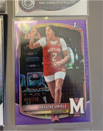 2025-26 Bowman Chrome #BCP-39 Kaylene Smikle Mojo Refractor — front